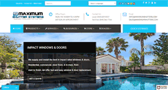 Desktop Screenshot of maximumshutters.com